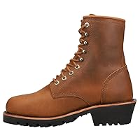 Chippewa Mens Classic 2.0 8 Inch Electrical Steel Toe Lace Up Work Safety Shoes Casual - Brown