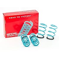 Godspeed LS-TS-VN-0002-A Traction-S Performance Lowering Springs, Reduce Body Roll, Improved Handling, Set of 4, compatible with Volkswagen Golf GTI (MK7) 2015+UP