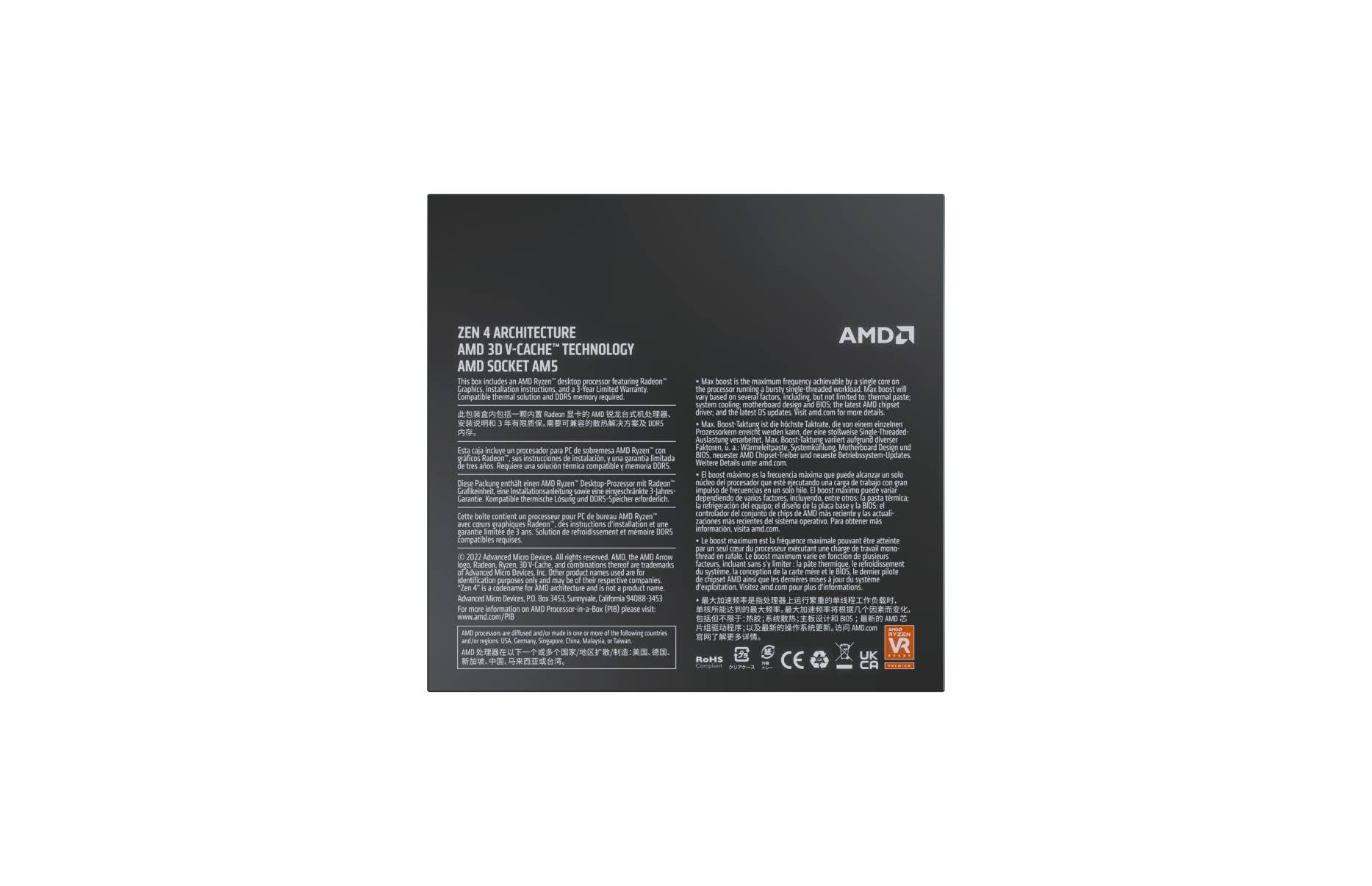 AMD Ryzen 7 7800X3D 8-Core, 16-Thread Desktop Processor