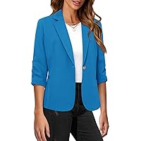 Womens Casual Blazer Long Sleeve Business Suit Jacket Open Front Work Office Blazer Fashion Dressy Blazer