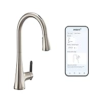 Sinema Spot Resist Stainless Smart Faucet Touchless Pull-Down Sprayer Kitchen Faucet with Voice and Motion Control, S7235EV2SRS