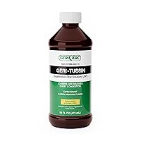 GeriCare Geri-Tussin Cold and Cough Relief Guaifenesin Syrup Sugar Free, 16 Fl Oz (Pack of 2)