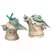 STAR WARS The Bounty Collection The Child Collectible Toys 2.2-Inch The Mandalorian “Baby Yoda” Froggy Snack, Force Moment Figure 2-Pack