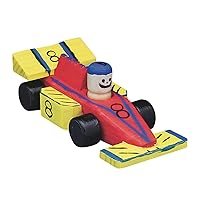 S&S Worldwide Wooden Race Cars Craft Kit (Pack of 12)