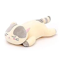 Lazada Kids Pillow Stuffed Cat Pillows Gifts for Toddlers and Girls 22 Inches Grey