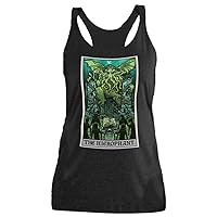 The Hierophant Tarot Card Racerback Tank Top for Women - Cthulhu Vintage Horror Gothic Halloween Clothing