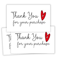 N-A 50 Thank You For Your Purchase Cards,Thank You For Your Order Cards,Thank You Cards Small Business,Thank You Cards for Packaging,3.5x2 Inch.,White