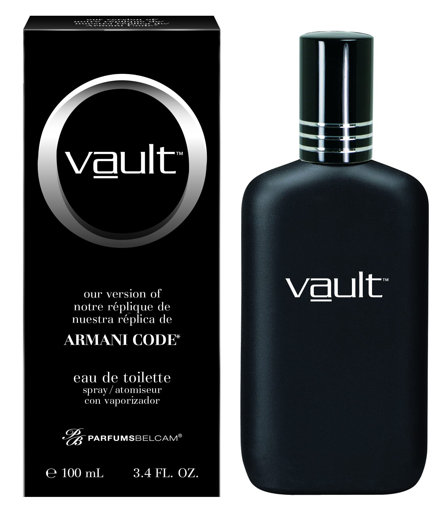 PB ParfumsBelcam Vault, Our Version of Armani Code, Eau de Toilette Spray, 3.4 Fl Oz