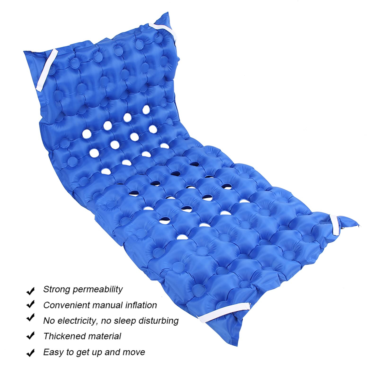 Luqeeg Alternating Pressure Mattress for Bed Sores, Bed Pad to Prevent Bed Sores for Hospital Bed, Bed Sore Prevention, Bedridden Treatment, Inflatable Air Mattress with Quiet Air Pump, 83.9 x 39in