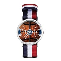 Basketball Court Men's Watches Minimalist Fashion Business Casual Quartz Wrist Watch for Women