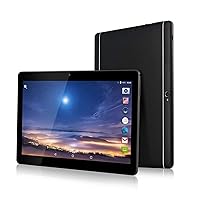 10.1 Inch Phablet Octa Core 64GB ROM 4GB RAM C All Phone Android 9.0 Tablet PC,Dual Sim Card,Support Netflix YouTube Bluetooth, GPS, WiFi (Metallic Black)