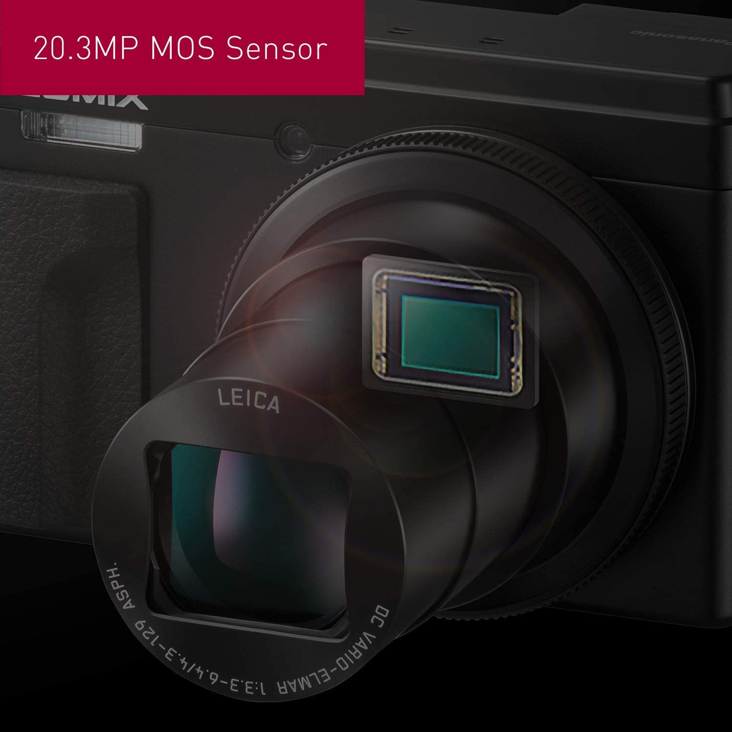 Panasonic LUMIX ZS80D 4K Digital Camera, 20.3MP 1/2.3-inch Sensor, 30X Leica DC Vario-Elmar Lens, F3.3-6.4 Aperture, WiFi, Hybrid O.I.S. Stabilization, 3-Inch LCD, DC-ZS80DS (Silver)