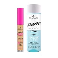essence Keep Me Covered Concealer 06 & Remove Like a Boss Waterproof Makeup Remover Bundle | Vegan & Cruelty Free