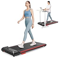 UREVO Walking Pad, Under Desk Treadmill, Portable Treadmills for Home/Office, Walking Pad Treadmill with Remote Control, LED Display