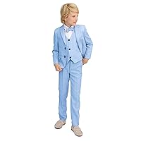 Lilax Boys Formal Suit 5 Piece Outfit Dresswear Suit Set