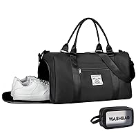 Travel Bag for Women Men, Cute Gym Tote Bag with Shoe Compartment, Small Duffle Bag with Toiletry Bag Carry On Overnight Dance Workout Bag for Women Travel Sport