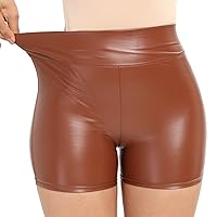 Faux Leather Shorts for Women Leggings Pants PU 2023 Women's Leather Pants Leather Shorts Hot Pants Nghtclub