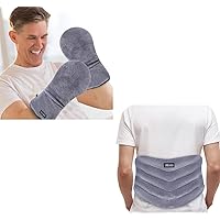REVIX Heated Mitts for Arthritis and Hand Therapy & Microwavable Heating Pad for Back, Microwavable Hand Warmer Gloves for Stiff Joints, Trigger Finger, Extra Large Microwave Heated Pad