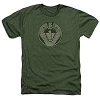 Stargate Sg1 Distressed Unisex Adult Heather T Shirt for Men and Women