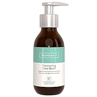 Freshening Face Wash C4 - Green Tea Cleanser, Foaming Face Wash, Aloe Vera and Green Tea, Vegan and Cruelty-Free, Made in the UK | Scented | 4.7 Fl O