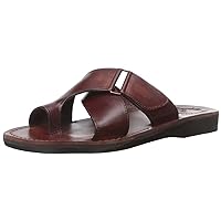Asher - Leather Slide On Sandal - Mens Sandals