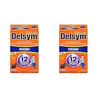 Delsym Cough Suppressant for Children and Adults, Grape, 3 Fluid Ounce (Pack of 2)