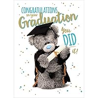 Bear Tatty Teddy Photo Finish Congratulations on Your Graduation Greetings Card, White,ASS93005