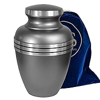 Cremation Urns for Ashes - Urns for Ashes Adult Male & Female - Decorative Urns - Urns for Adults - Funeral Urns - Burial Urns - Pewter Urn - Large Urn