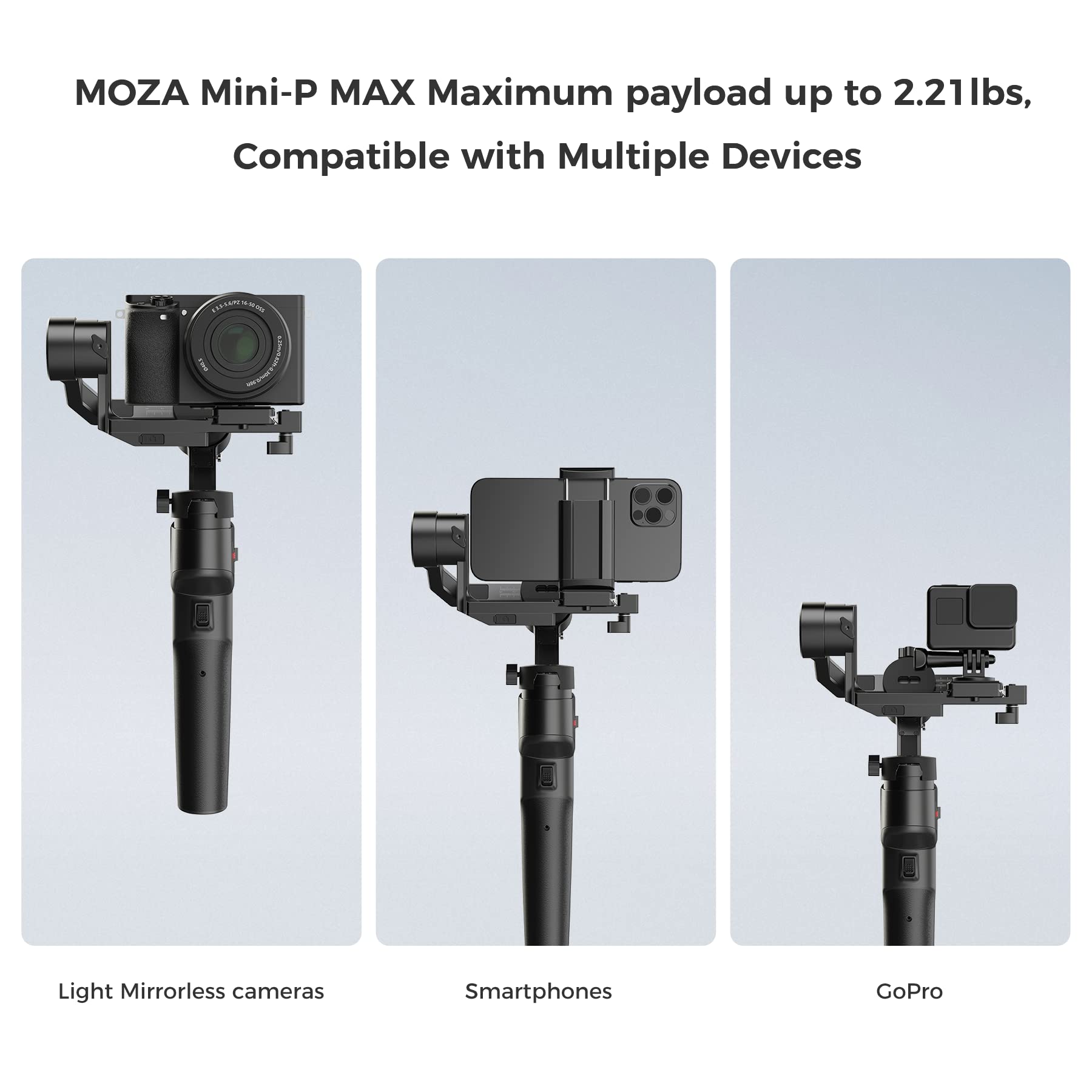 新品] MOZA MINI-P 手持ち3軸スタビライザー ジンバル APP制御-