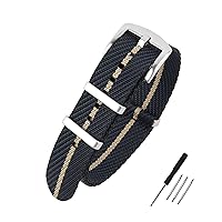 Premium Weave Nylon Watch Band 20mm 22mm Replacement Military Watch Straps for Men
