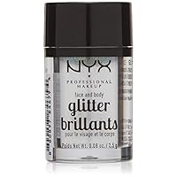 NYX PROFESSIONAL MAKEUP Face & Body Glitter, Ice, 0.09 Ounce (Pack of 1)