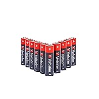 Verbatim Alkaline Battery AA 10 Pack Blister AA Alkaline, W125625546 (Blister AA Alkaline Batteries, Single-use Battery, AA, Alkaline, 1.5 V, 10 pc(s), Black, Red)