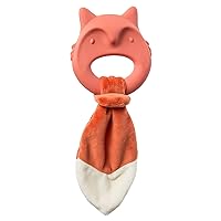 Mary Meyer Teething Toys Leika Silicone Baby Teether for Babies 0-12 Months, 9-Inches, Little Fox