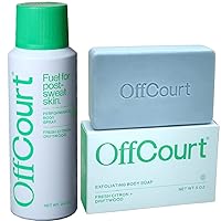 OffCourt - Fresh Citron + Driftwood Performance Body Spray and Exfoliating Body Soap