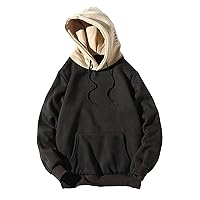 Men's Hoodie 2023 Midweight Fleece Sweatshirts Pullover Hooded Sweatshirt For Men Casual Long Sleeve Hoodies