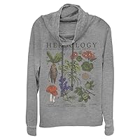 Harry Potter Deathly Hallows Herbology Women's Fast Fashion Cowl Neck Long Sleeve Knit Top