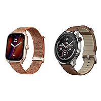 Amazfit GTS 4 Smart Watch for Women, Dual-Band GPS, Alexa Built-in, Bluetooth Calls & GTR 4 Smart Watch for Men Android iPhone, Dual-Band GPS, Alexa Built-in