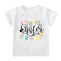 Easter Shirt Toddler Boy T Shirt Truck Bunny Shirts Short Sleeve Tee for Toddler Girls Kids Cotton Tops