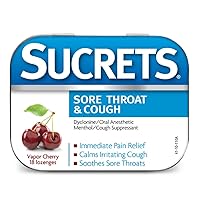 Sore Throat & Cough Vapor Cherry 18 Each (Pack of 3)