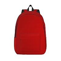 red stripe Printed Canvas Backpack Laptop Backpack Large Capacity Bag for Travel Office