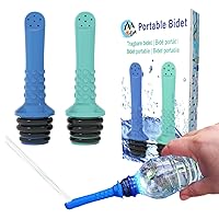 2pcs Portable Bidet I Easy-to-use Faucet Bidet I Compatible with Most Bottles I Peri Bottle for Postpartum Care I Hand Bidet for Toilet, Washing, Personal Hygiene and Travel