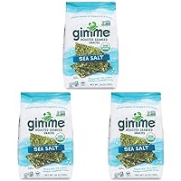 GimMe, Organic Roasted Seaweed Sea Salt .35 oz (Pack of 3)