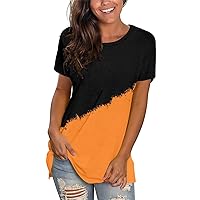 Womens Tops Plus Size Womens Summer Tops Casual V Neck T Shirts Short Sleeve Shirts Loose Fit Flowy Womens Clothes