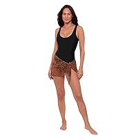 Sports Illustrated Women's Standard Mesh Sarong Cover-up