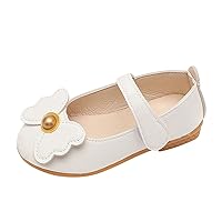 Summer and Autumn Fashion Cute Girls Casual Shoes Round Toe Flower Flat Bottom Shoes for Toddler Girls Size 6