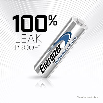 Energizer AA Lithium Batteries, World's Longest Lasting Double A Battery, Ultimate Lithium (24 Battery Count)