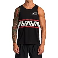 RVCA Mens Sport Regular Fit Athletic Breathable Tank Top