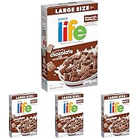 Life Cereal Multi Grain Chocolate Cereal Large Size 513g 18 oz (Pack of 4)