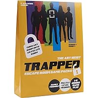 Trapped Escape Room Games AH001 Art Heist, Ideal Family Game for Lockdown / Turn Your Home into a Escape Room, No Waiting for Turns, Escape Room in a Box Kit, Up to 6 Players, Age 8+