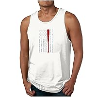 4th of July Tank Tops Mens American Flag Shirts 1776 Independence Day Patriotic Workout Muscle Tank Tops for Men